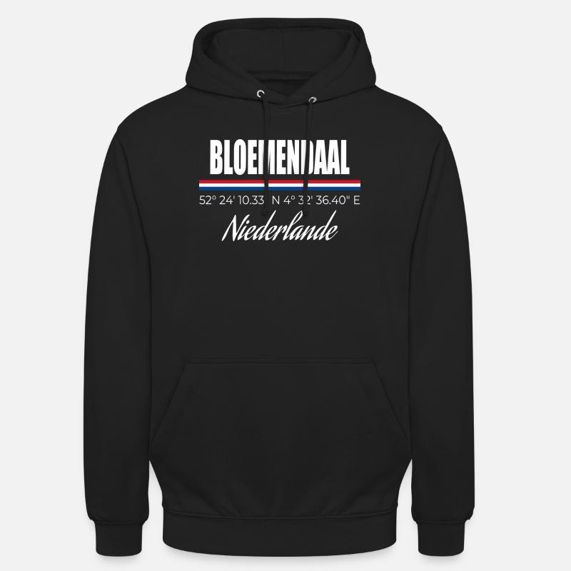 Bloemendaal - Sweat-shirt à capuche unisexe - noir