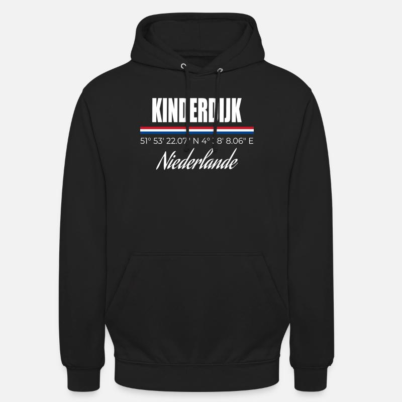 Kinderdijk - Unisex Hoodie - Schwarz