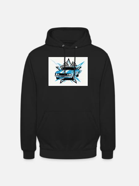 Retro Racing - Unisex Hoodie - Schwarz