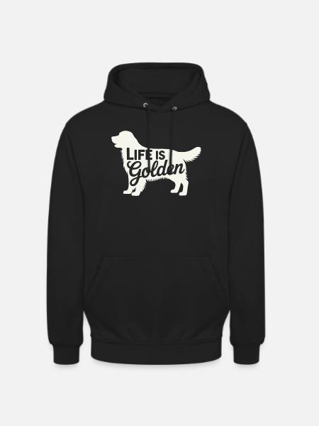 Life is Golden Retriever - Unisex Hoodie - black