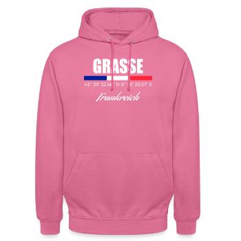 Grasse - Unisex Hoodie - pink - Front - Alina (178cm) & Michal (187cm)