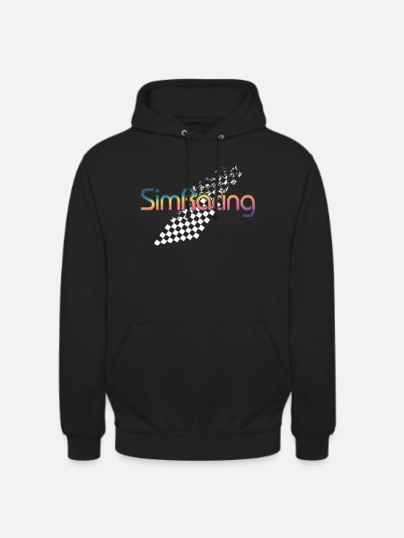 SimRacing Gradient Logo - Sweat-shirt à capuche unisexe - noir