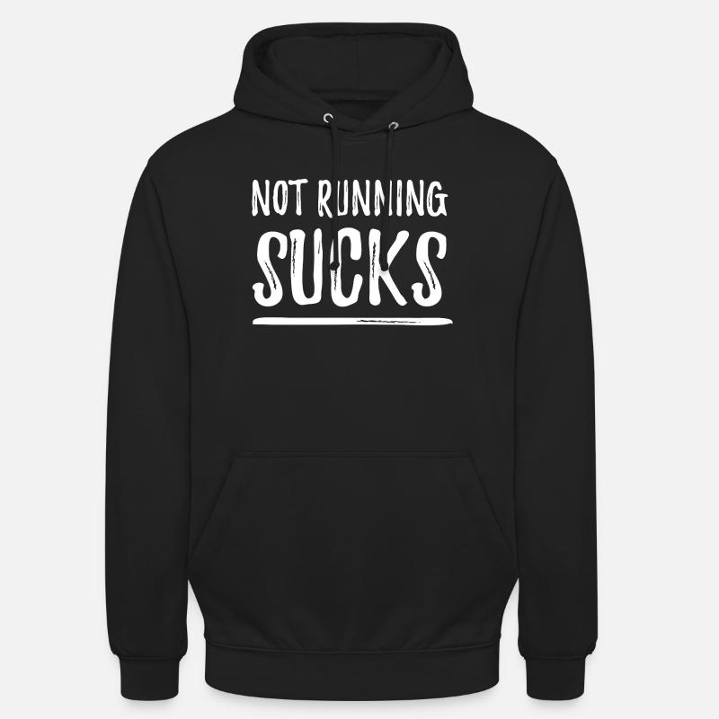 Ne pas courir, c’est nul - Sweat-shirt à capuche unisexe - noir