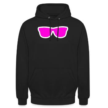 Lunettes de soleil - Sweat-shirt à capuche unisexe - noir - Devant - Alina (178cm) & Michal (187cm)