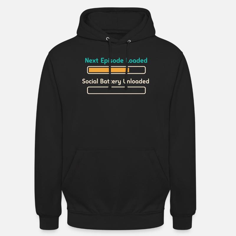 Anime introvert Weeb couch potato - Unisex Hoodie - black