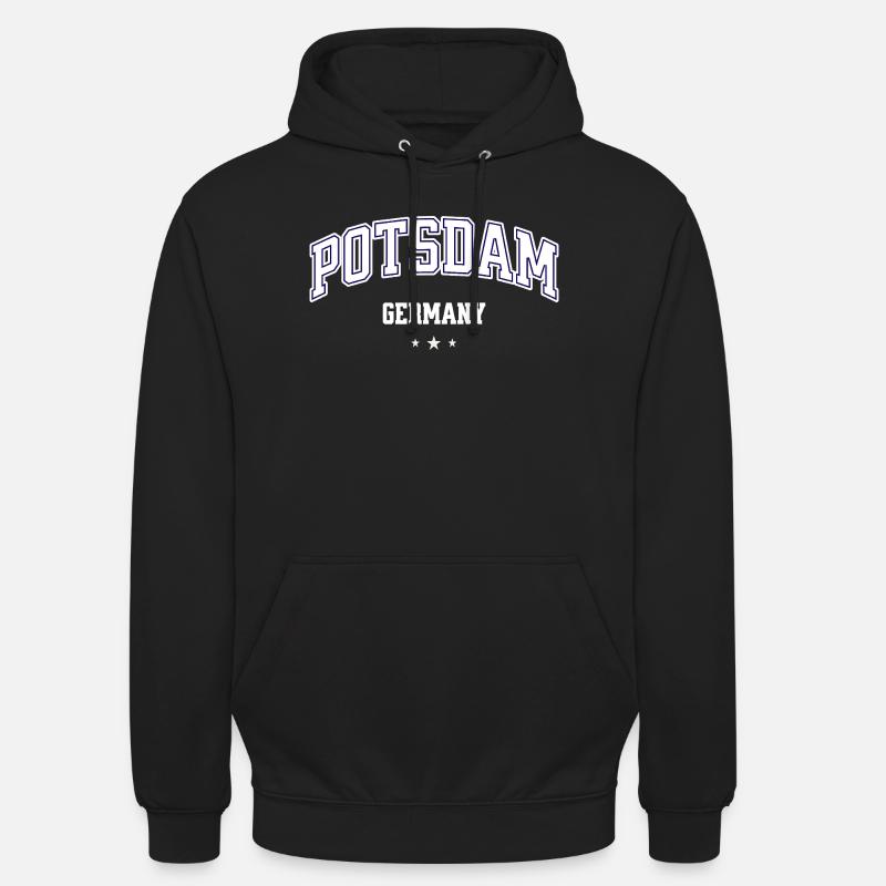 Emblème du Potsdam Germany College - Sweat-shirt à capuche unisexe - noir