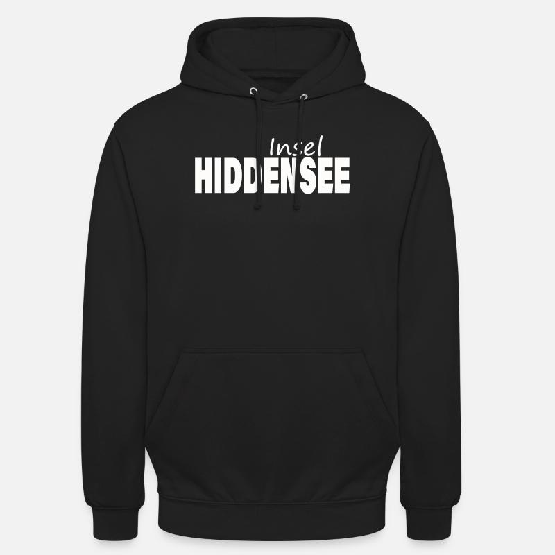 Hiddensee - Sweat-shirt à capuche unisexe - noir