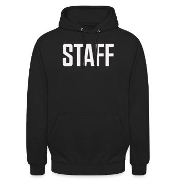 Personnel - Sweat-shirt à capuche unisexe - noir - Devant - Alina (178cm) & Michal (187cm)