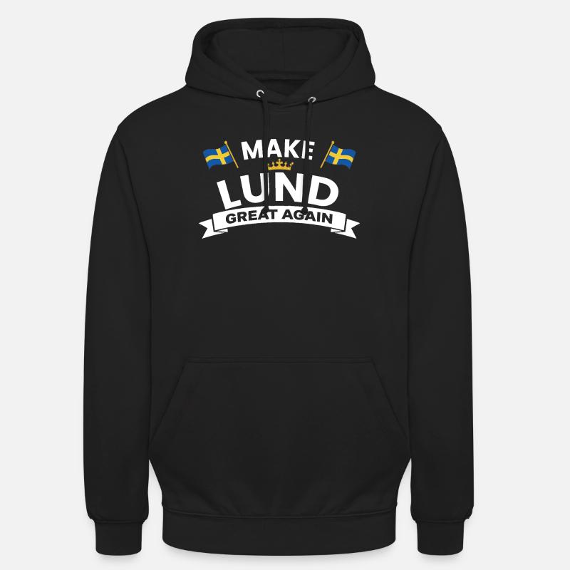 Lund City Pride Crest - Unisex Hoodie - black