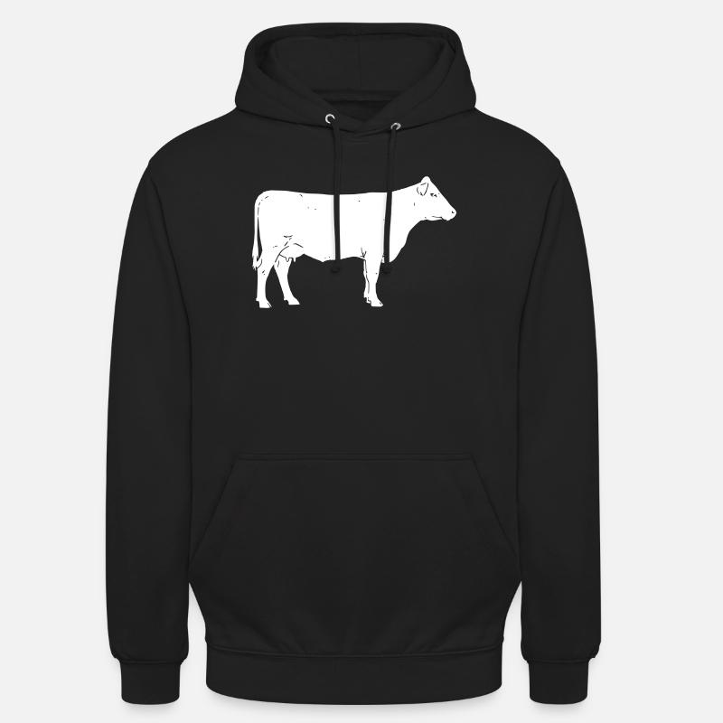 Ferme bovine Vector Élevage - Sweat-shirt à capuche unisexe - noir