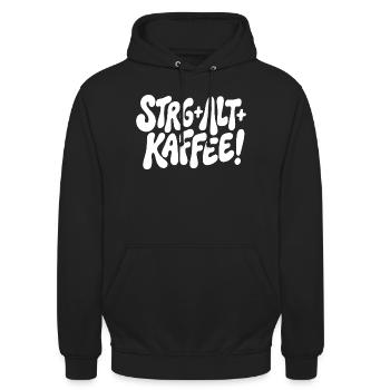 Ctrl Alt Coffee Design - Unisex Hoodie - black - Front - Alina (178cm) & Michal (187cm)
