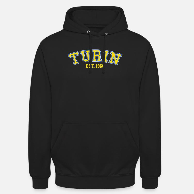 Turin Fondée en 1966 - Sweat-shirt à capuche unisexe - noir