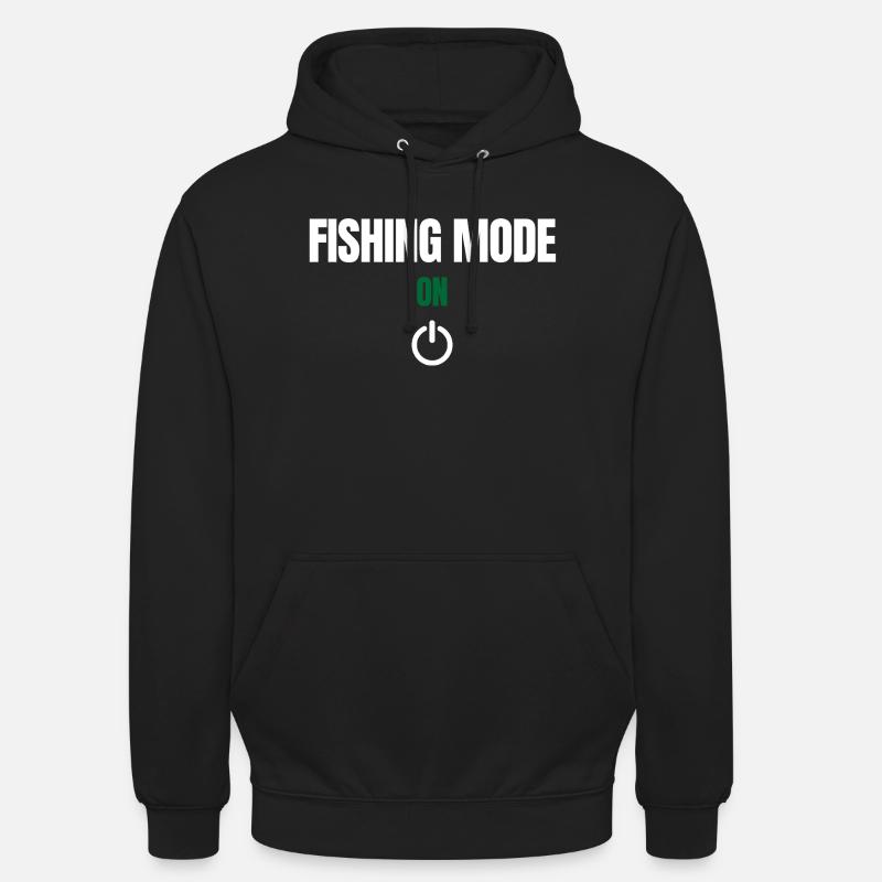 Mode pêche activé – Angeln Design - Sweat-shirt à capuche unisexe - noir