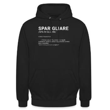 Verschwinden Sie - Unisex Hoodie - Schwarz - Vorne - Alina (178cm) & Michal (187cm)