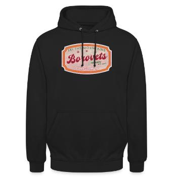 Borovets Bulgaria Skiberg-Marke - Unisex Hoodie - Schwarz - Vorne - Alina (178cm) & Michal (187cm)