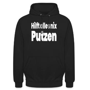 Schoon - Uniseks hoodie - zwart - Voor - Alina (178cm) & Michal (187cm)