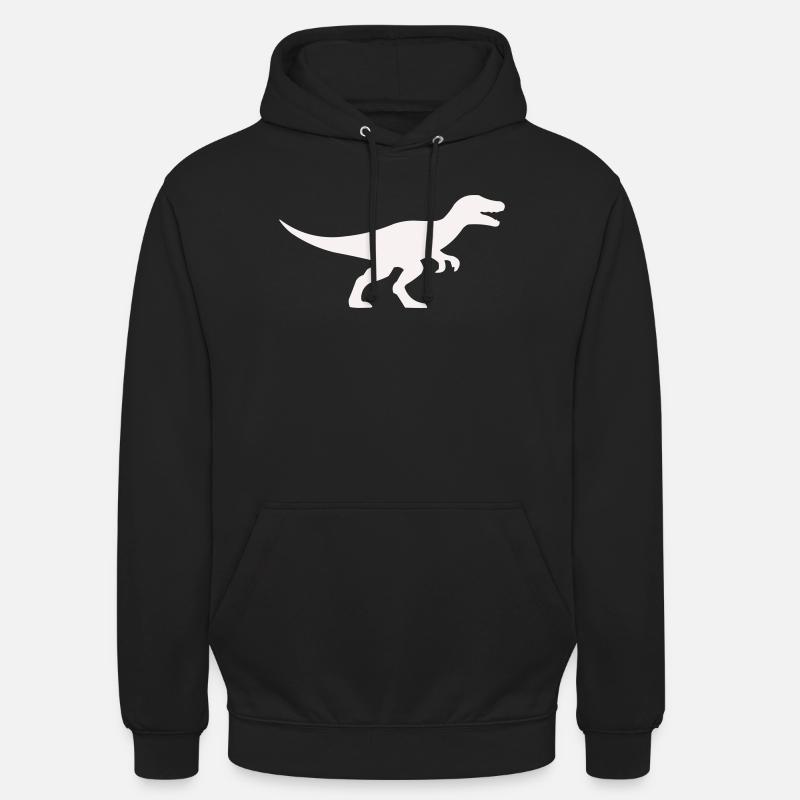 Raptor T Rex Silhouette - Hættetrøje unisex - sort