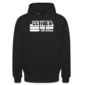 Spruch Lehrer - Unisex Hoodie - Schwarz - Vorne - Alina (178cm) & Michal (187cm)