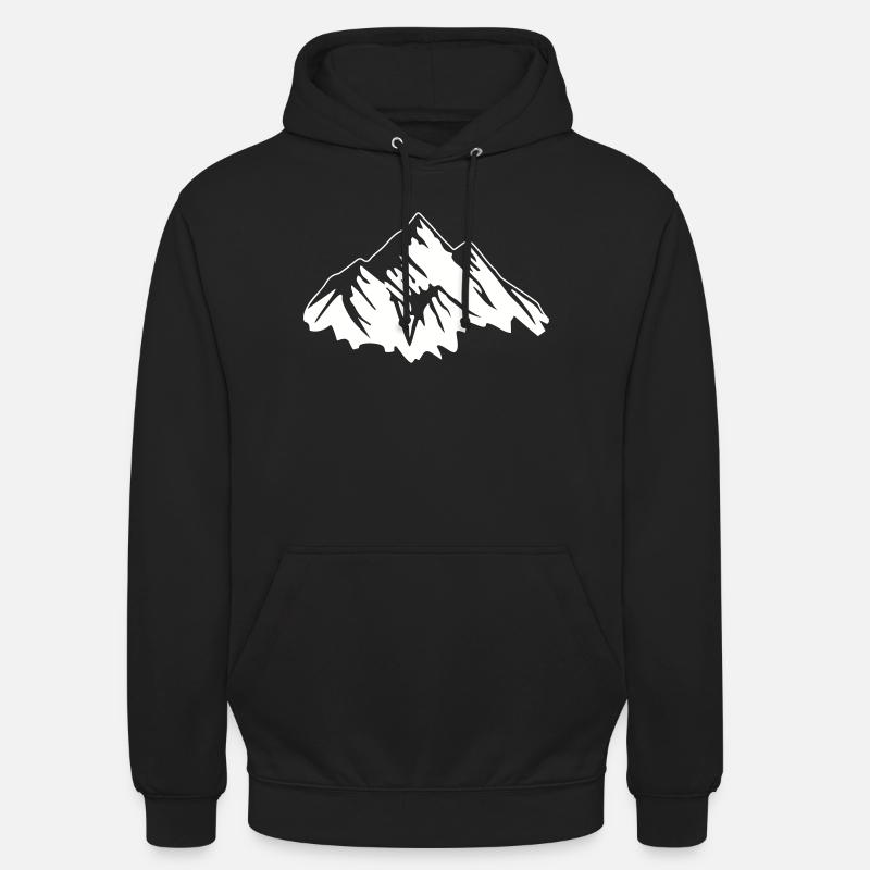 berge - Unisex Hoodie - Schwarz