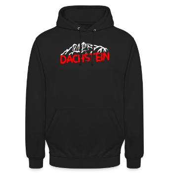 Dachstein Ramsau Österreich Souvenir  - Unisex Hoodie - Schwarz - Vorne - Alina (178cm) & Michal (187cm)
