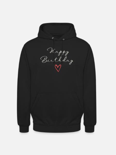Joyeux anniversaireJoyeux anniversaire - Sweat-shirt à capuche unisexe - noir