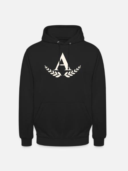 A - Sweat-shirt à capuche unisexe - noir