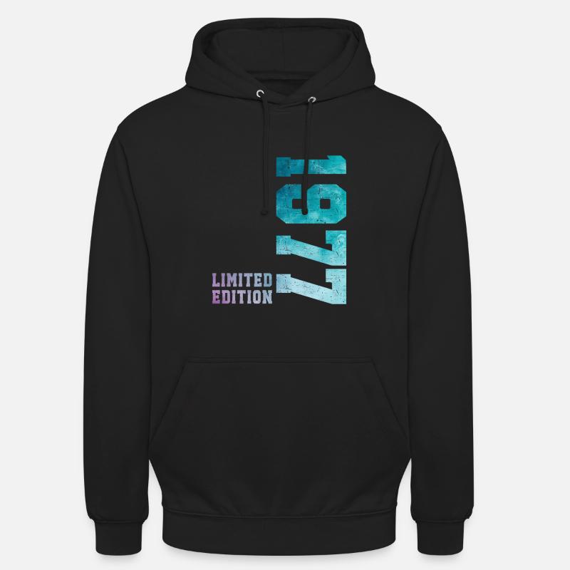 1977 Édition Limitée 49 ans anniversaire - Sweat-shirt à capuche unisexe - noir