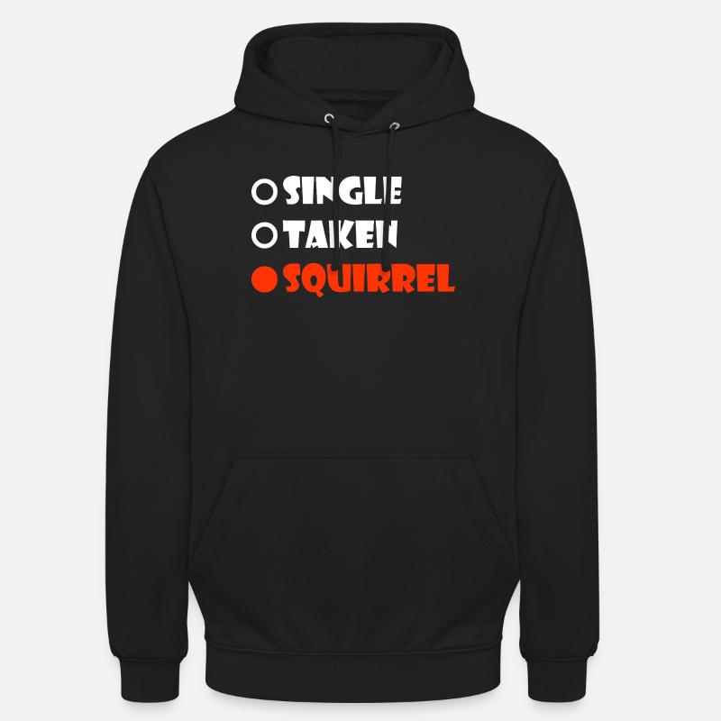 Écureuil Pris à l’Unité - Sweat-shirt à capuche unisexe - noir