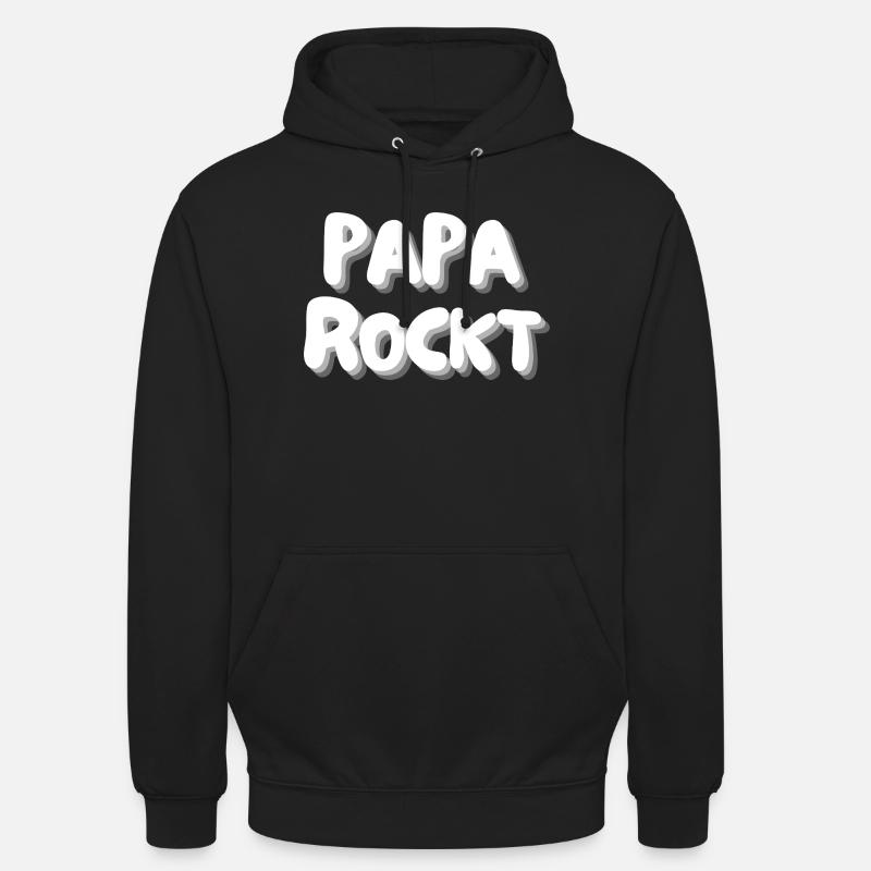 Papa déchire. - Sweat-shirt à capuche unisexe - noir