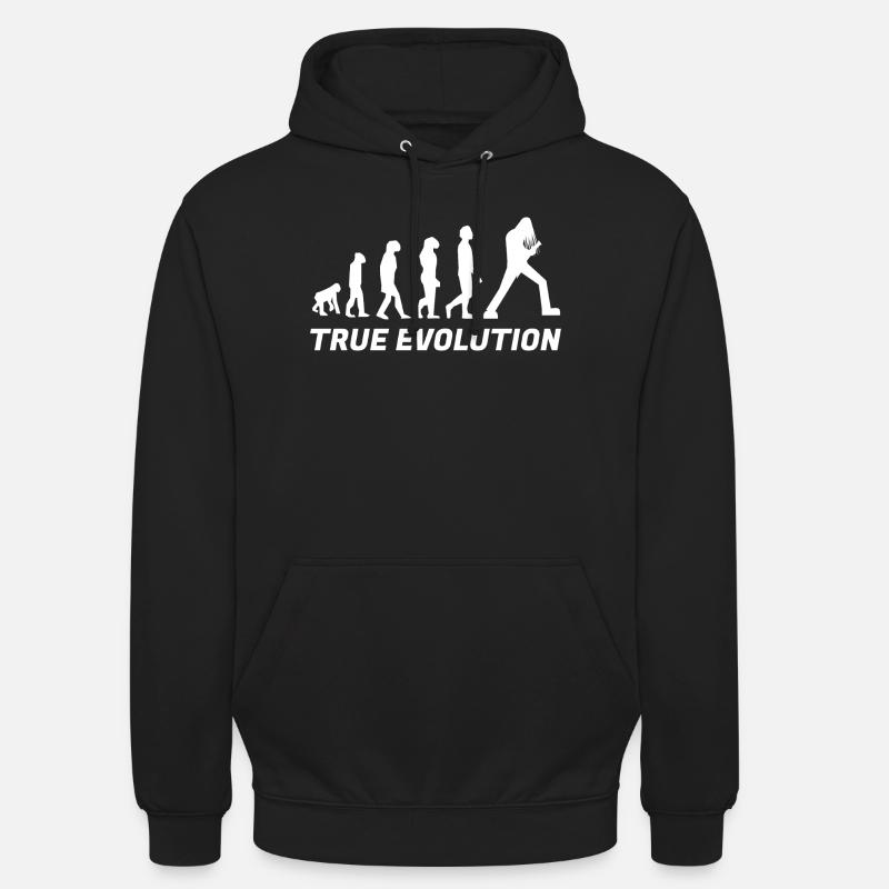 True Evolution Metal - White - Unisex Hoodie - black