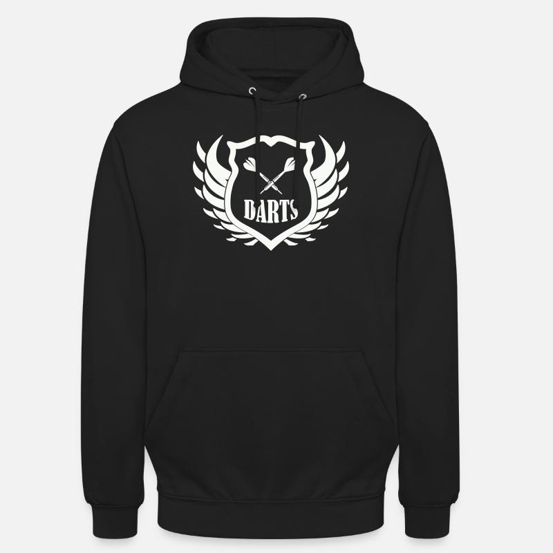 darts_shield - Sweat-shirt à capuche unisexe - noir