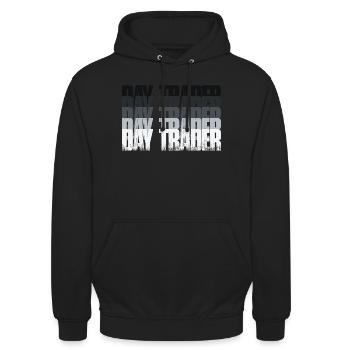 Day Trader Stock Market Stock Market Trader - Unisex Hoodie - black - Front - Alina (178cm) & Michal (187cm)