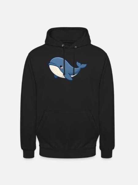 Wal Walrettung Tierschutz Meeresbiologie - Unisex Hoodie - Schwarz