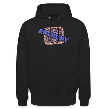 Anthony - Unisex Hoodie - Schwarz - Vorne - Alina (178cm) & Michal (187cm)
