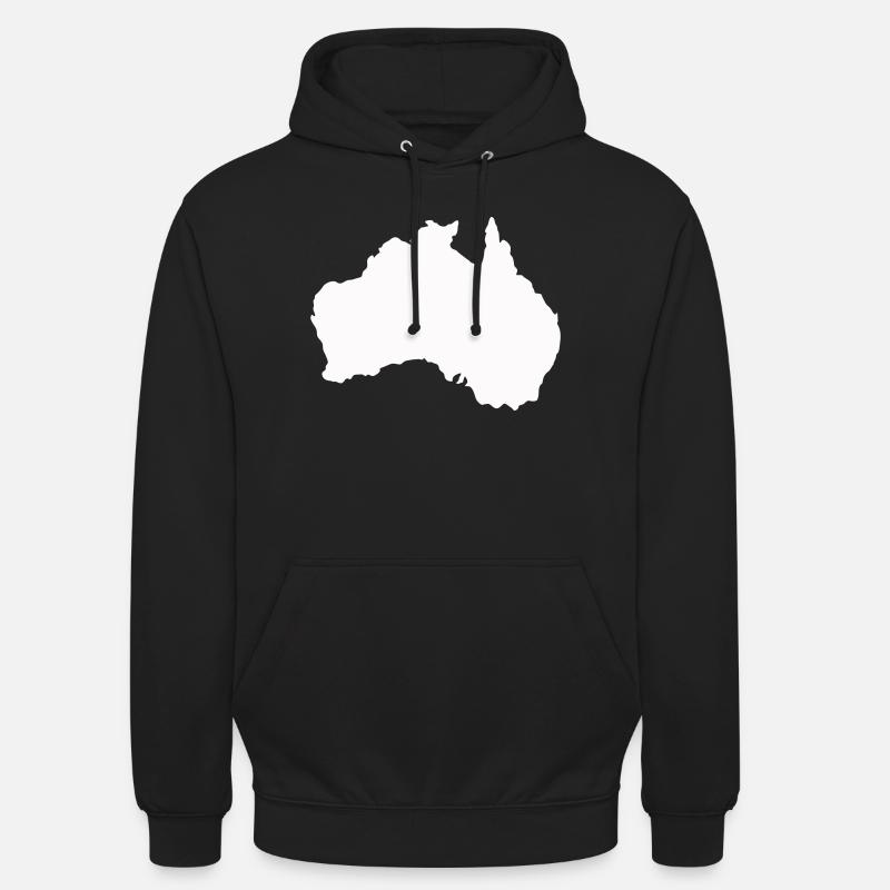 Australia Silhouette Minimal - Sweat-shirt à capuche unisexe - noir