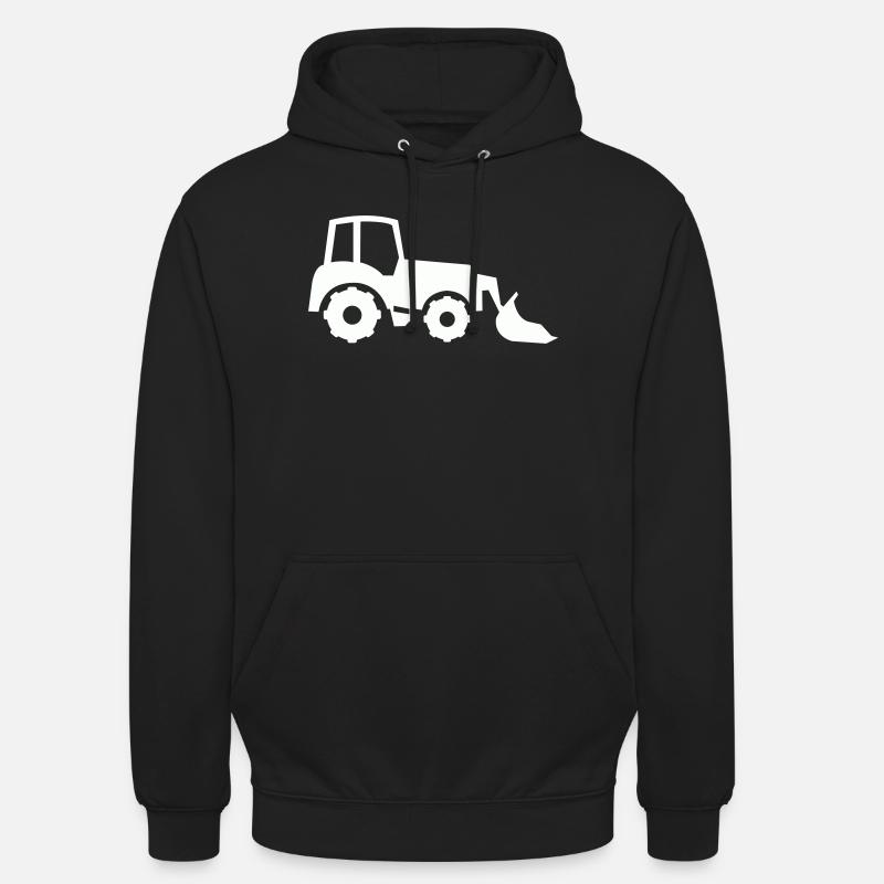 Tractor Silhouette Front End Loader Unisex Hoodie