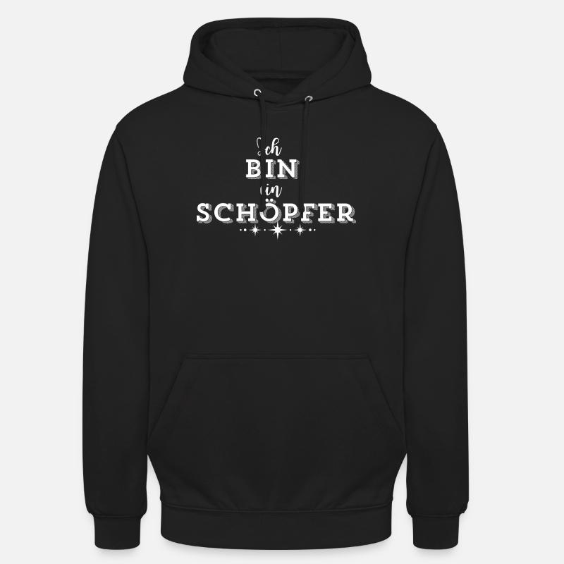 SCHÖPFERKRAFT – Deine Statement Mode - Unisex Hoodie - Schwarz