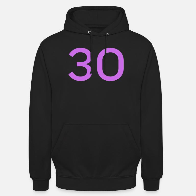 30 - Unisex Hoodie - Schwarz