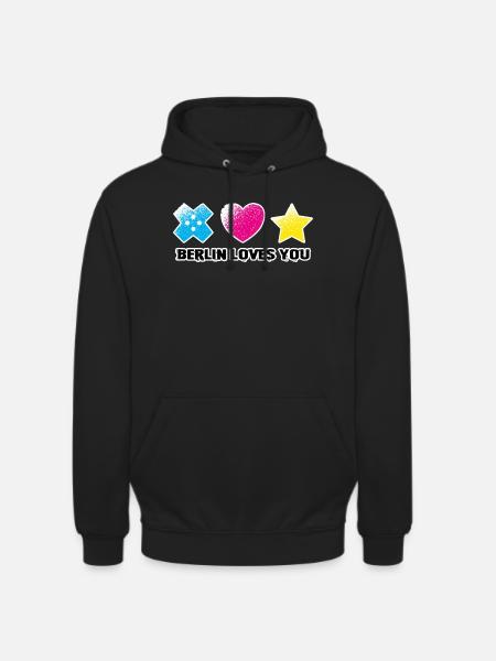 BLY - Iconic Symbols - Grunge - Unisex Hoodie - black