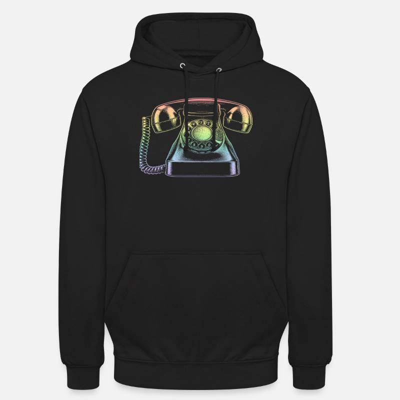 Telefon - Unisex Hoodie - Schwarz