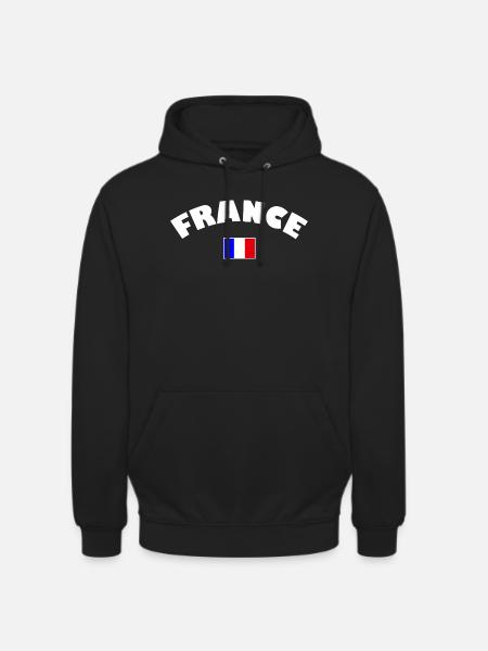 France drapeau français - Sweat-shirt à capuche unisexe - noir