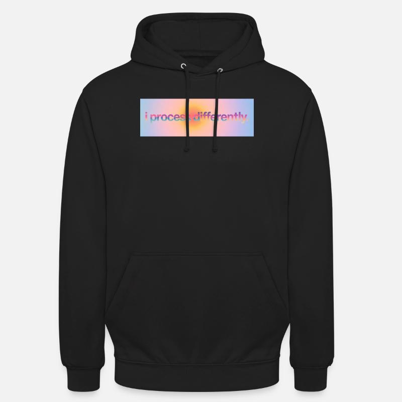 Je traite différemment - Sweat-shirt à capuche unisexe - noir