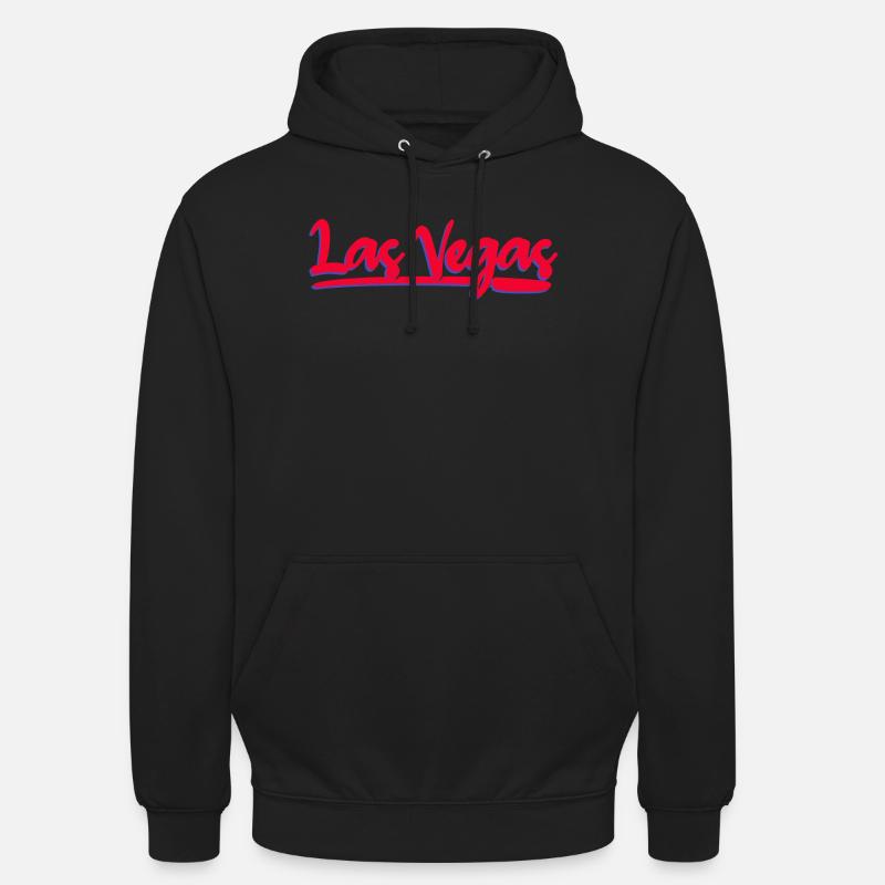 Script néon de Las Vegas - Sweat-shirt à capuche unisexe - noir