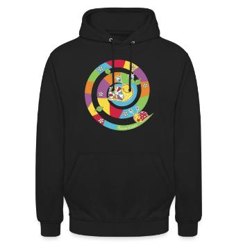 Schneckenspiel - Unisex Hoodie - Schwarz - Vorne - Alina (178cm) & Michal (187cm)