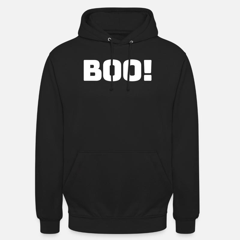 Buhruf! Weiß - Unisex Hoodie - Schwarz