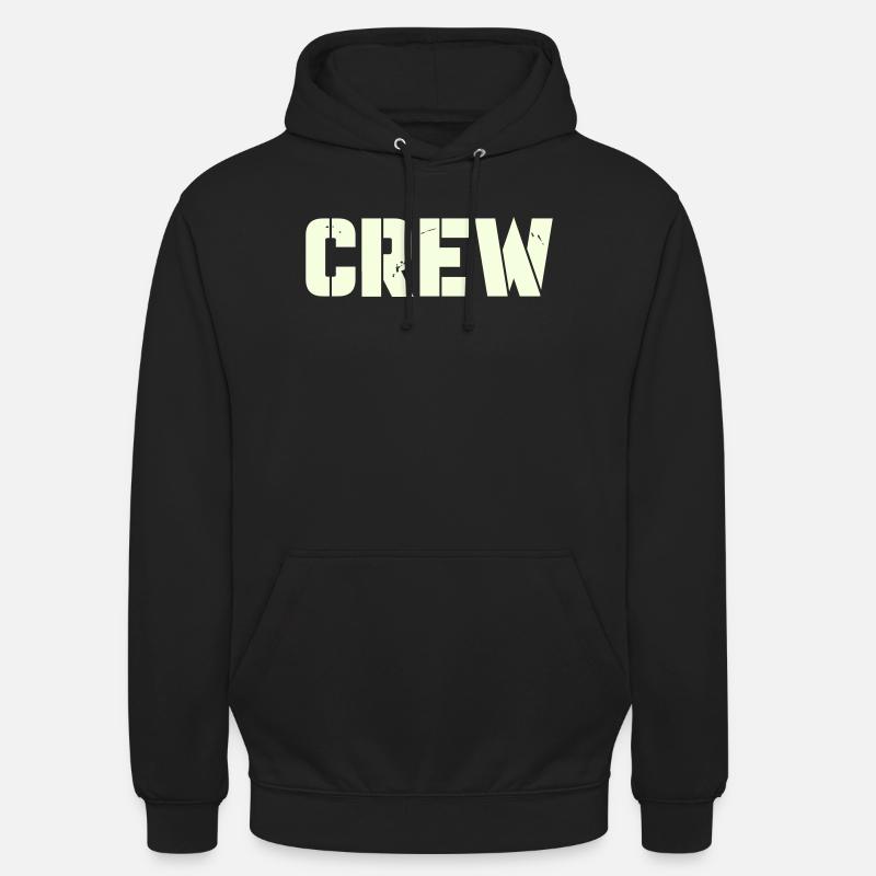 équipage - Sweat-shirt à capuche unisexe - noir