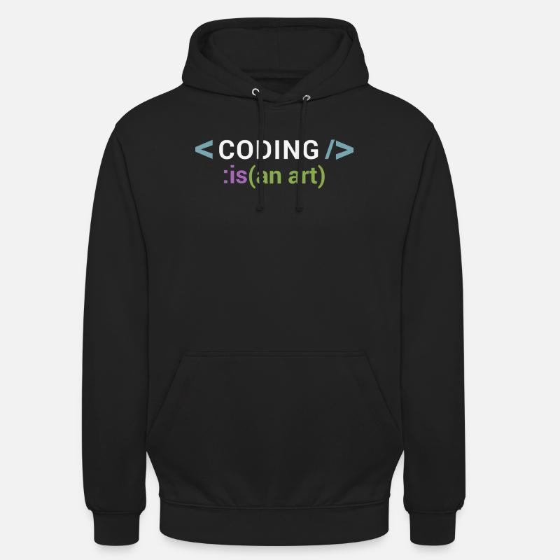 Coder est un art Sweat-shirt à capuche unisexe