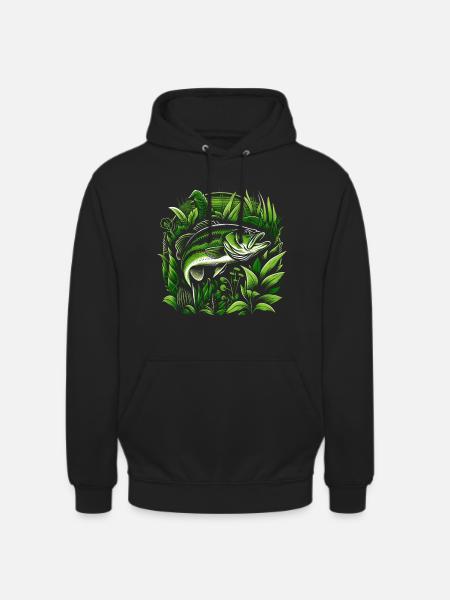 Bass Fish - Unisex Hoodie - black