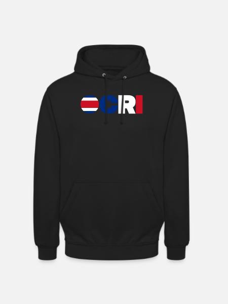 Costa Rica - Sweat-shirt à capuche unisexe - noir