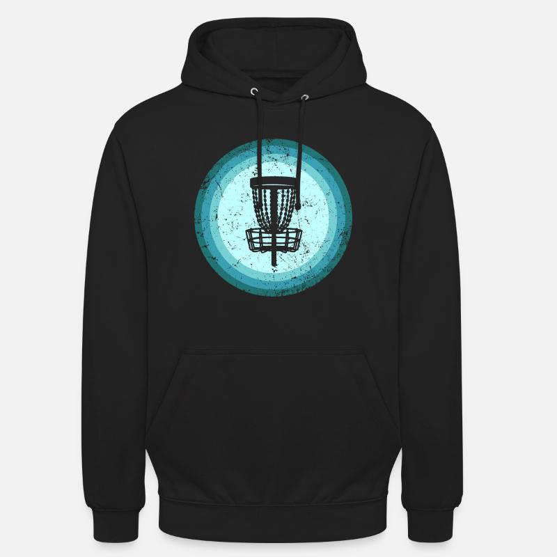 Lecteur de disc golf Disc Golf Disc Golfer Retro - Sweat-shirt à capuche unisexe - noir